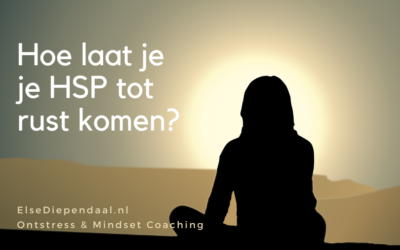 Hoe laat je je HSP tot rust komen?
