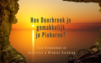 Hoe doorbreek je gemakkelijk je piekeren?
