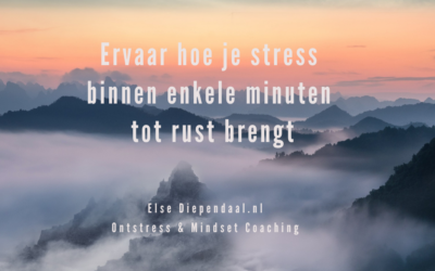 Ervaar hoe je stress binnen enkele minuten tot rust brengt